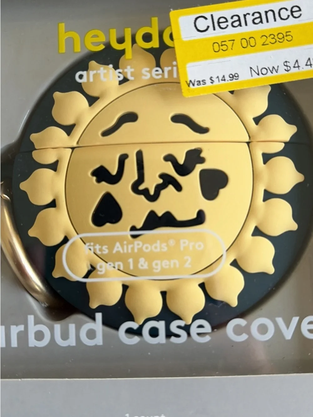 heyday Dark Green Sun & Moon Phone Case with Gold Accent Earbud Cover